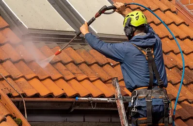 Démoussage et hydrofuge de toiture à Sauzet